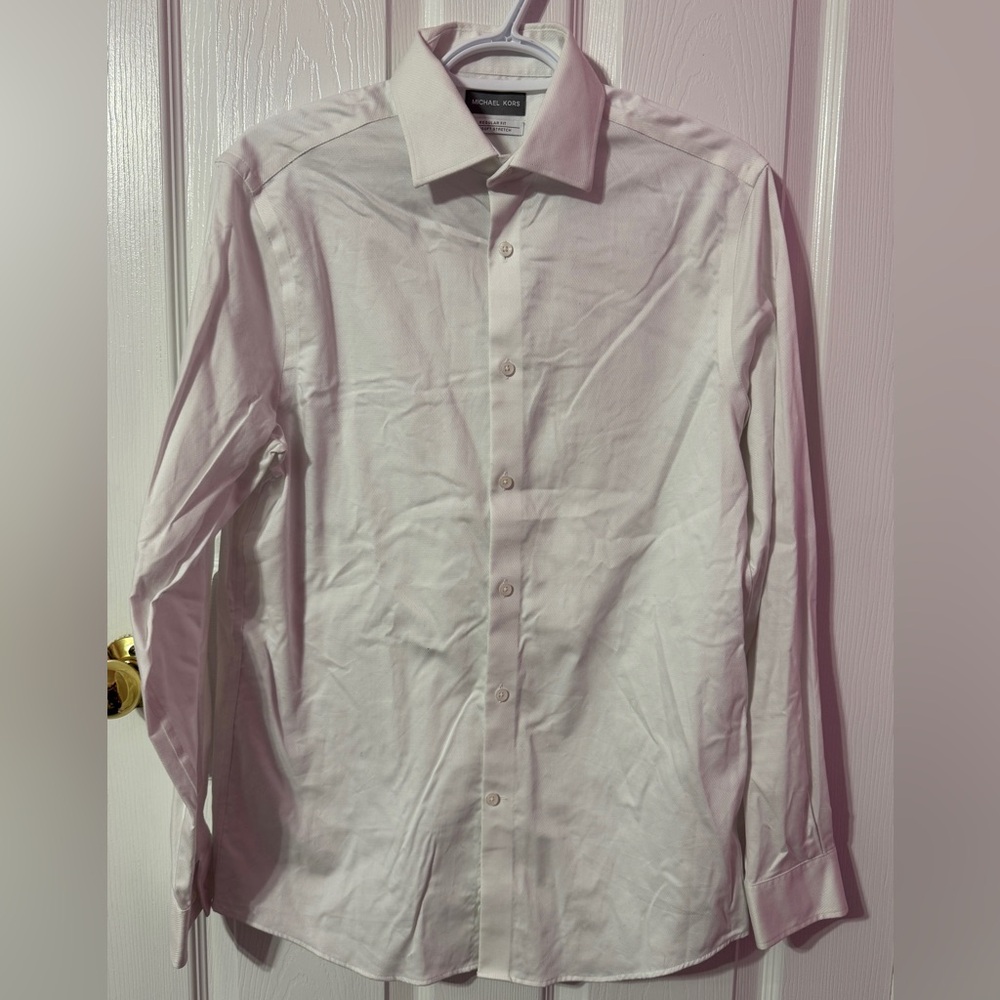Michael Kors Men's White Dress Shirt